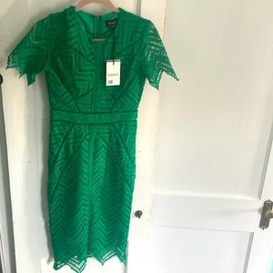 Bardot lace dress